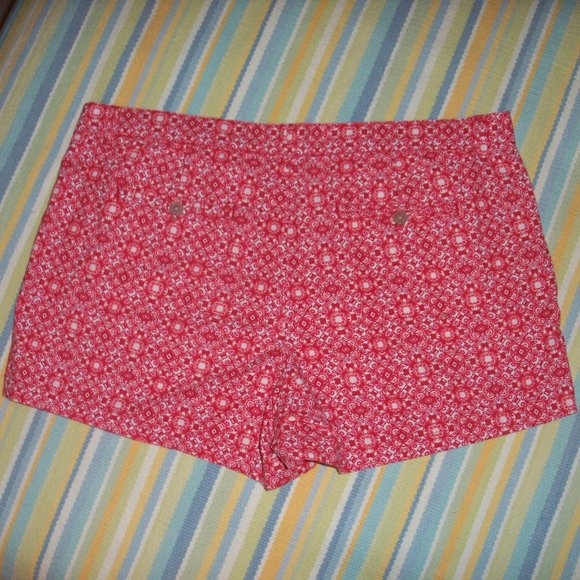 GAP Red deco tile chino shorts size 14R - Picture 2 of 8
